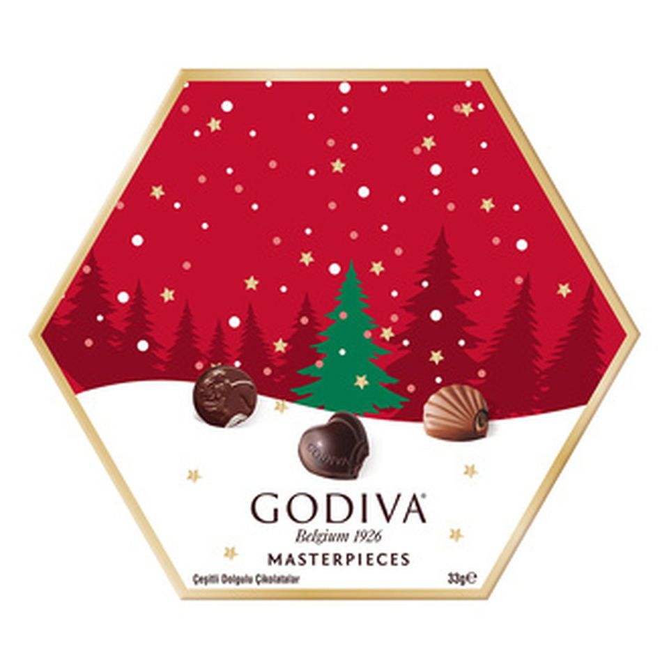 GODİVA MASTERPİECES ORNAMENT HEXOGON NEW YEAR 33GR